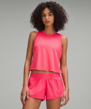 Pink Women Lululemon Ultralight Waist-Length Shirts | AU_LuLu95048