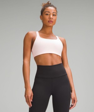 Pink Women Lululemon Ultralu Square-Neck Workout Sports Bra | AU_LuLu15522