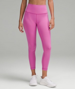 Pink Women Lululemon Wunder Train High-Rise Tight 25" Pants | AU_LuLu19822