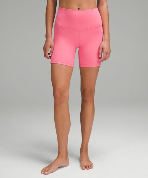 Pink Women Lululemon lululemon Align™ High-Rise 6" Shorts | AU_LuLu95457