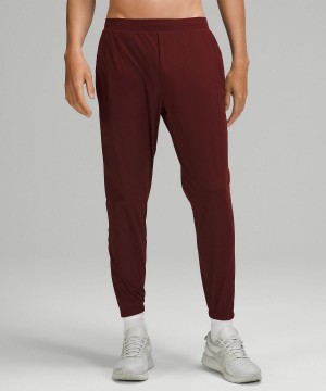 Red Burgundy Men Lululemon Surge Pants | AU_LuLu68173