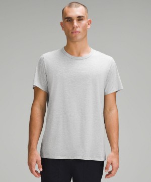 Silver Men Lululemon Fundamental T Shirts | AU_LuLu97386