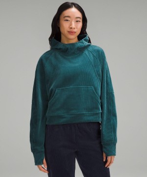 Turquoise Women Lululemon Scuba Oversized Hoodies & Sweatshirts | AU_LuLu20837