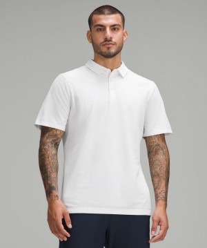 White Men Lululemon Evolution Short-Sleeve Polo Shirts | AU_LuLu28105