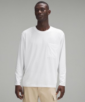 White Men Lululemon Fundamental Oversized Long-Sleeve T Shirts | AU_LuLu98121