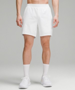 White Men Lululemon Pace Breaker Lined 7" Shorts | AU_LuLu81468