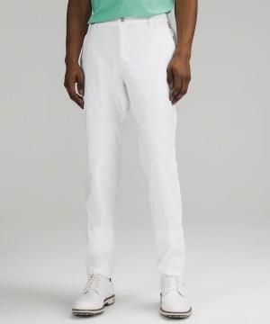 White Men Lululemon Stretch Nylon Classic-Tapered Golf 34" Trousers | AU_LuLu63784