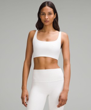 White Women Lululemon Bend This Scoop and Square Sports Bra | AU_LuLu57667