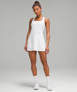 White Women Lululemon Lightweight Linerless Tennis Dress | AU_LuLu86910