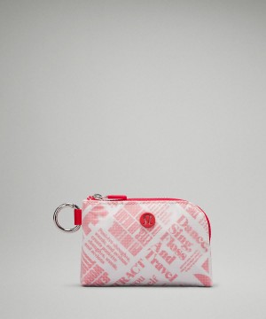 White / Red Bag Lululemon Clippable Card Pouch Wallets & Pouches | AU_LuLu96279