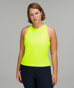 Yellow Women Lululemon Swiftly Tech High-Neck 2.0 Shirts | AU_LuLu92770