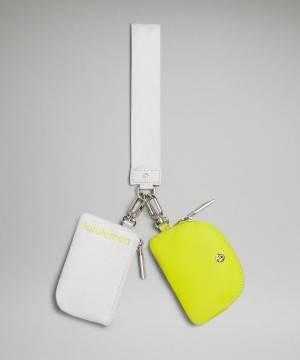 Yellow / White Bag Lululemon Dual Pouch Wristlet Wallets & Pouches | AU_LuLu93551