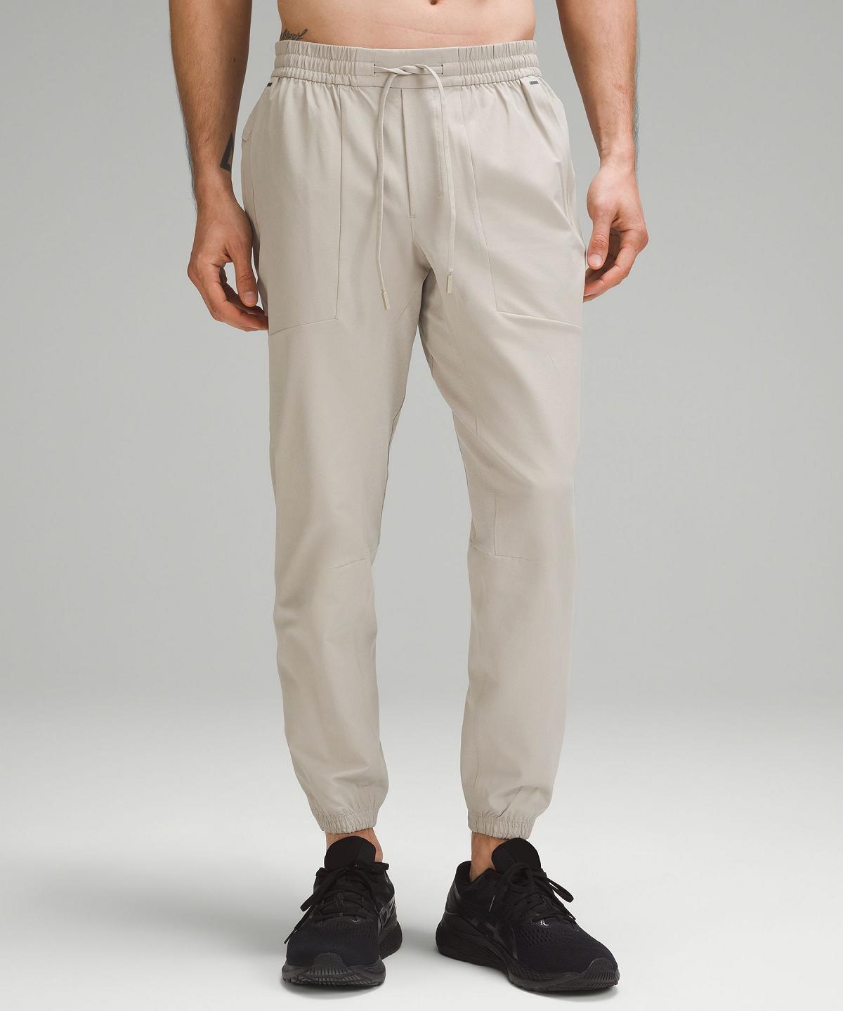 Beige Men Lululemon License to Train Joggers | AU_LuLu34869