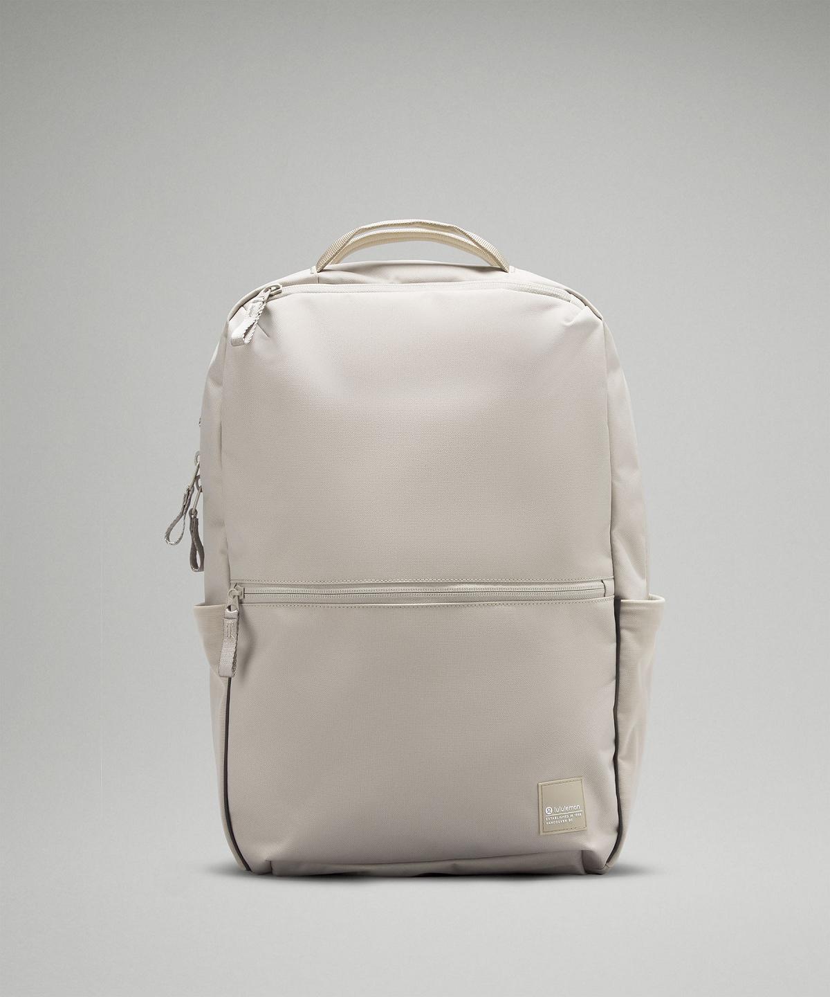 Beige White Bag Lululemon Double-Zip 22L Backpacks | AU_LuLu95556