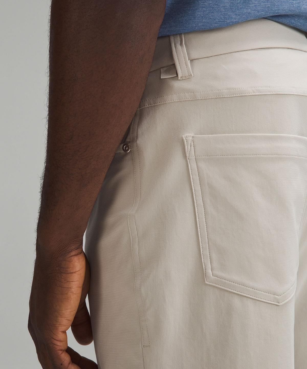 Beige White Men Lululemon ABC Classic-Fit 5 Pocket 28"L Pants | AU_LuLu14829