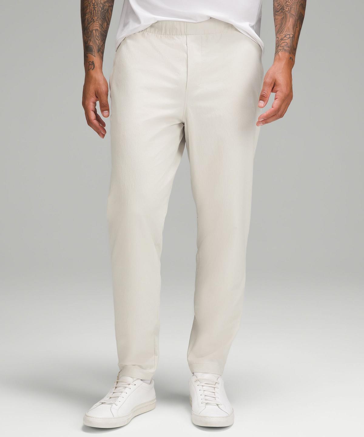 Beige White Men Lululemon New Venture Trousers | AU_LuLu91680