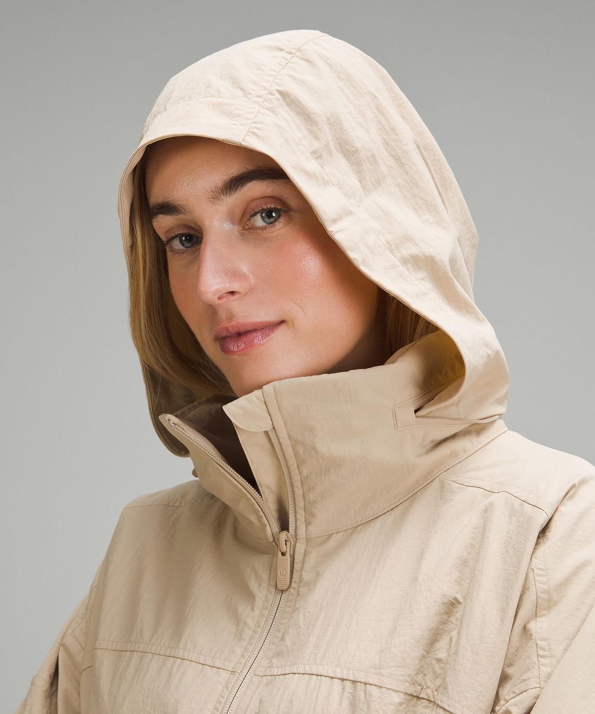 Beige Women Lululemon Hooded Mid-Length Utility Coats & Jackets | AU_LuLu93582