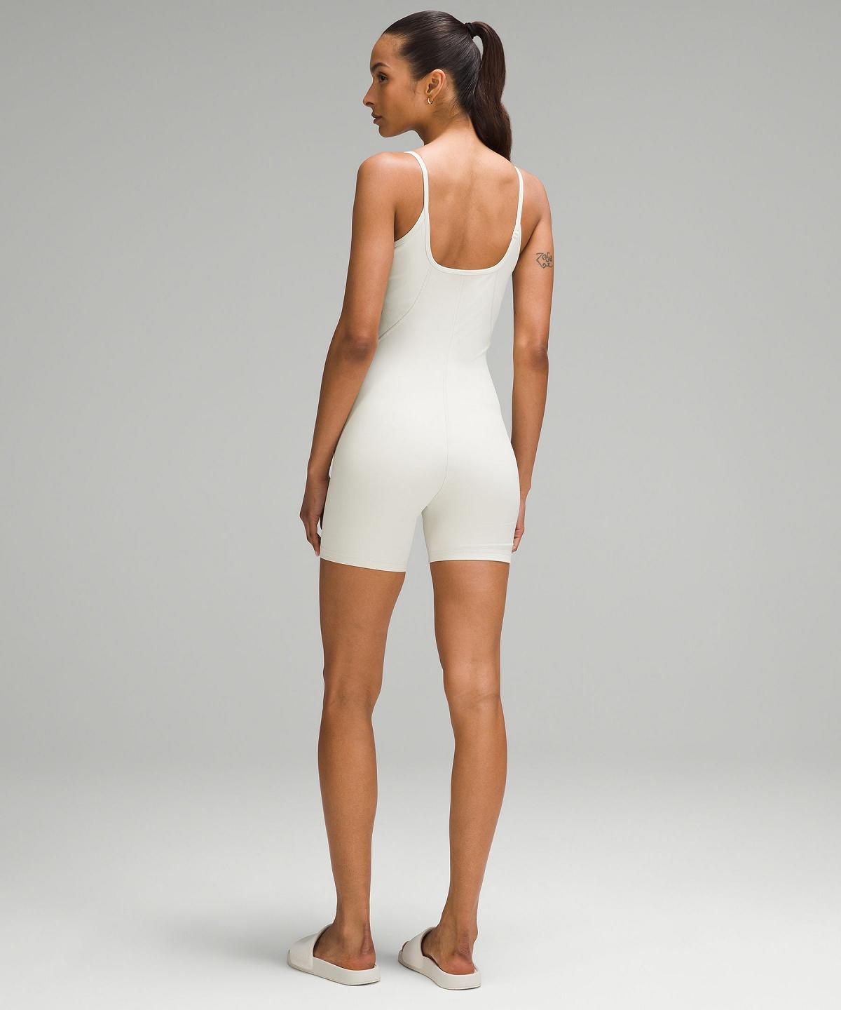 Beige Women Lululemon Ribbed Contoured Unitard 6" Jumpsuit | AU_LuLu15100