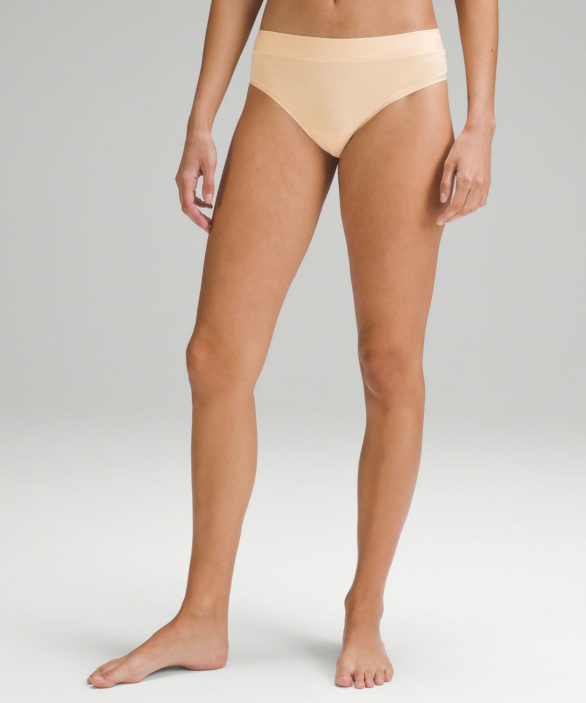 Beige Women Lululemon UnderEase High-Rise Thong Underwear | AU_LuLu90218