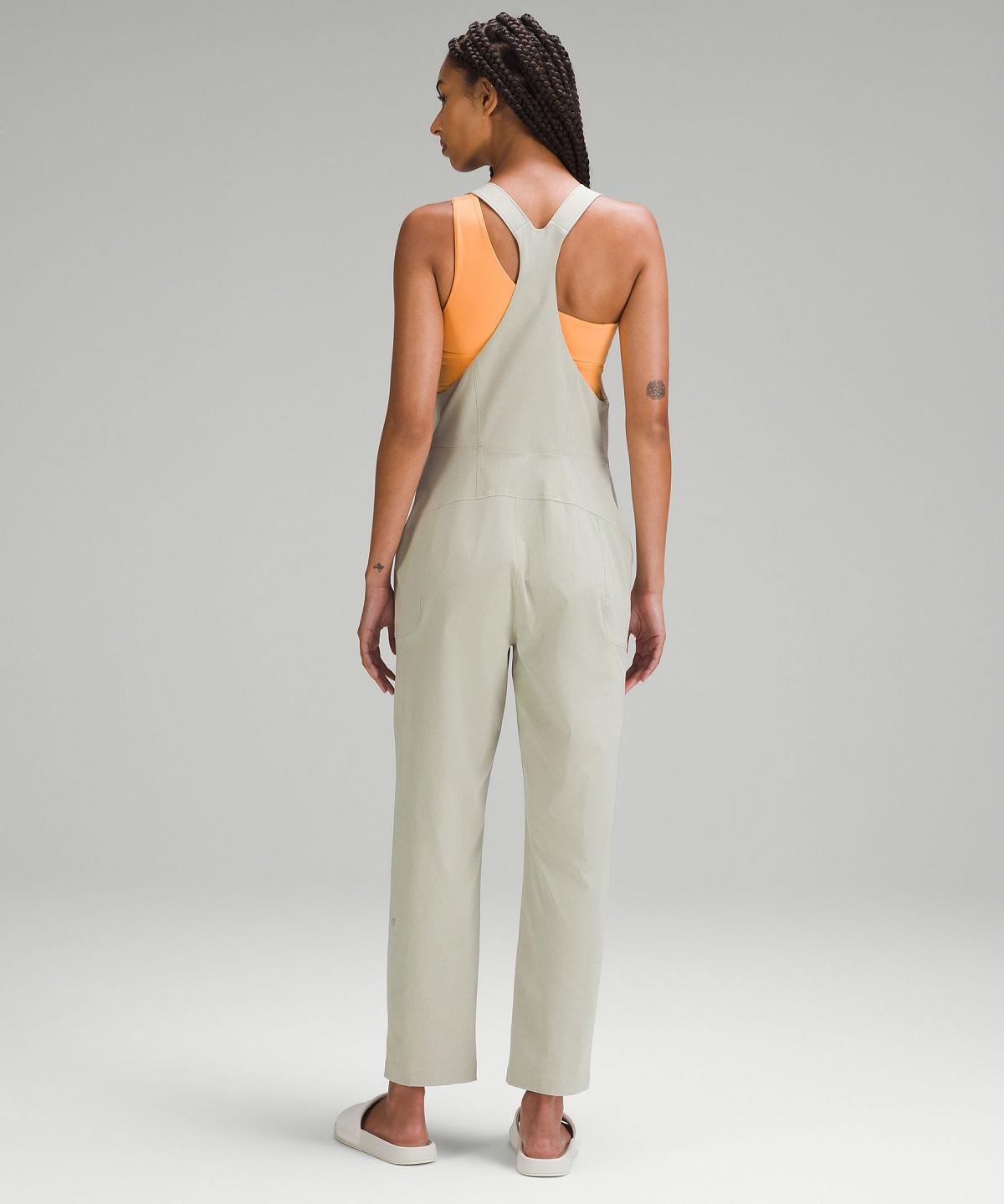 Beige Women Lululemon WovenAir Overalls Jumpsuit | AU_LuLu61572