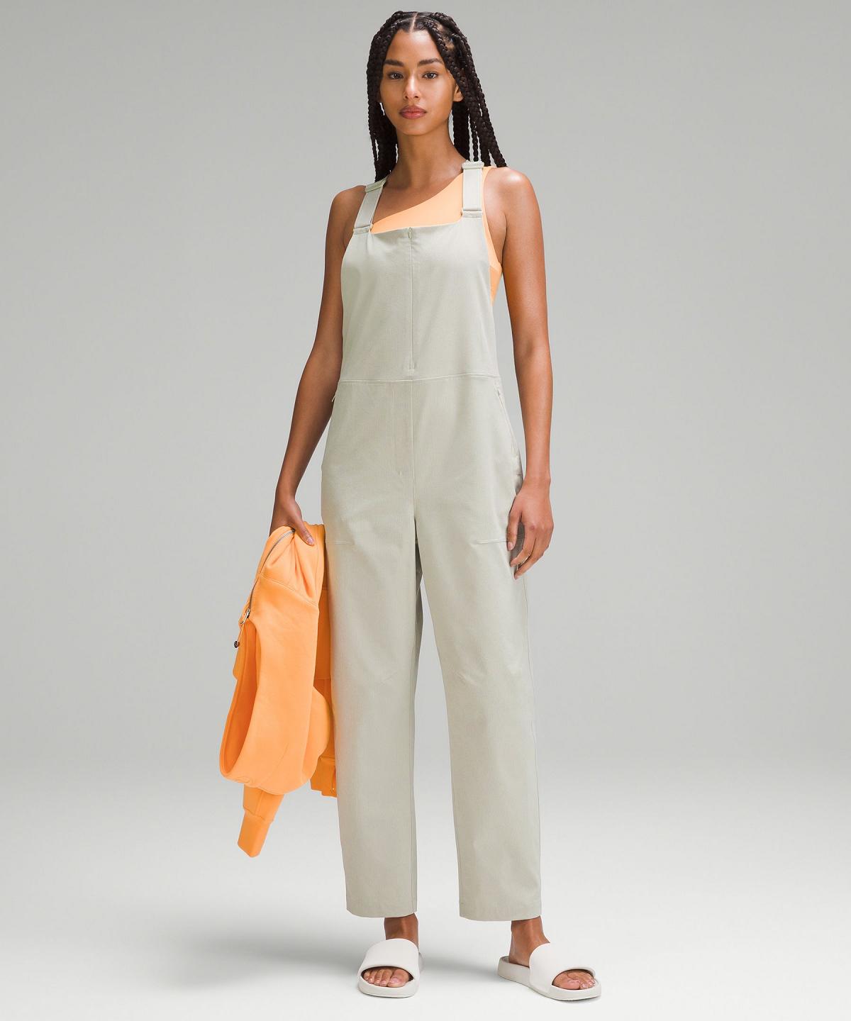 Beige Women Lululemon WovenAir Overalls Jumpsuit | AU_LuLu61572