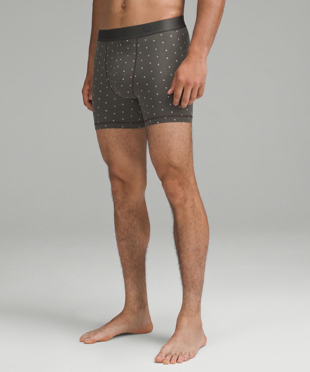 Beige / Brown / Grey Men Lululemon Always In Motion Boxer 5" Underwear | AU_LuLu25575