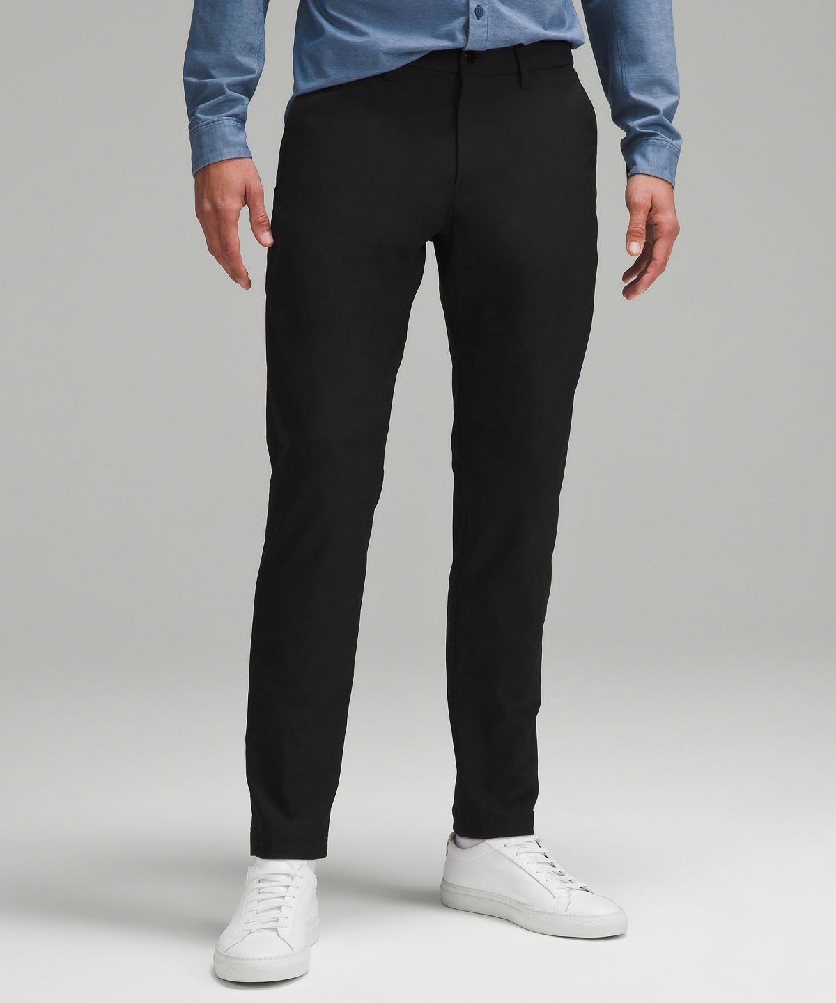 Black Men Lululemon ABC Slim-Fit 32"L Pants | AU_LuLu58021