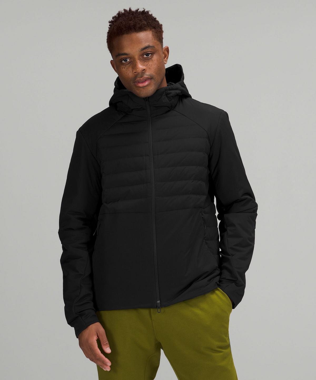 Black Men Lululemon Down for It All Coats & Jackets | AU_LuLu63213