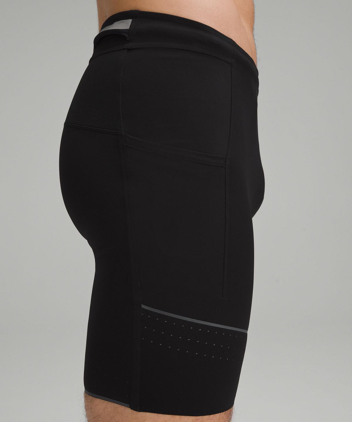 Black Men Lululemon Fast and Free Half Tight 8" Shorts | AU_LuLu44254