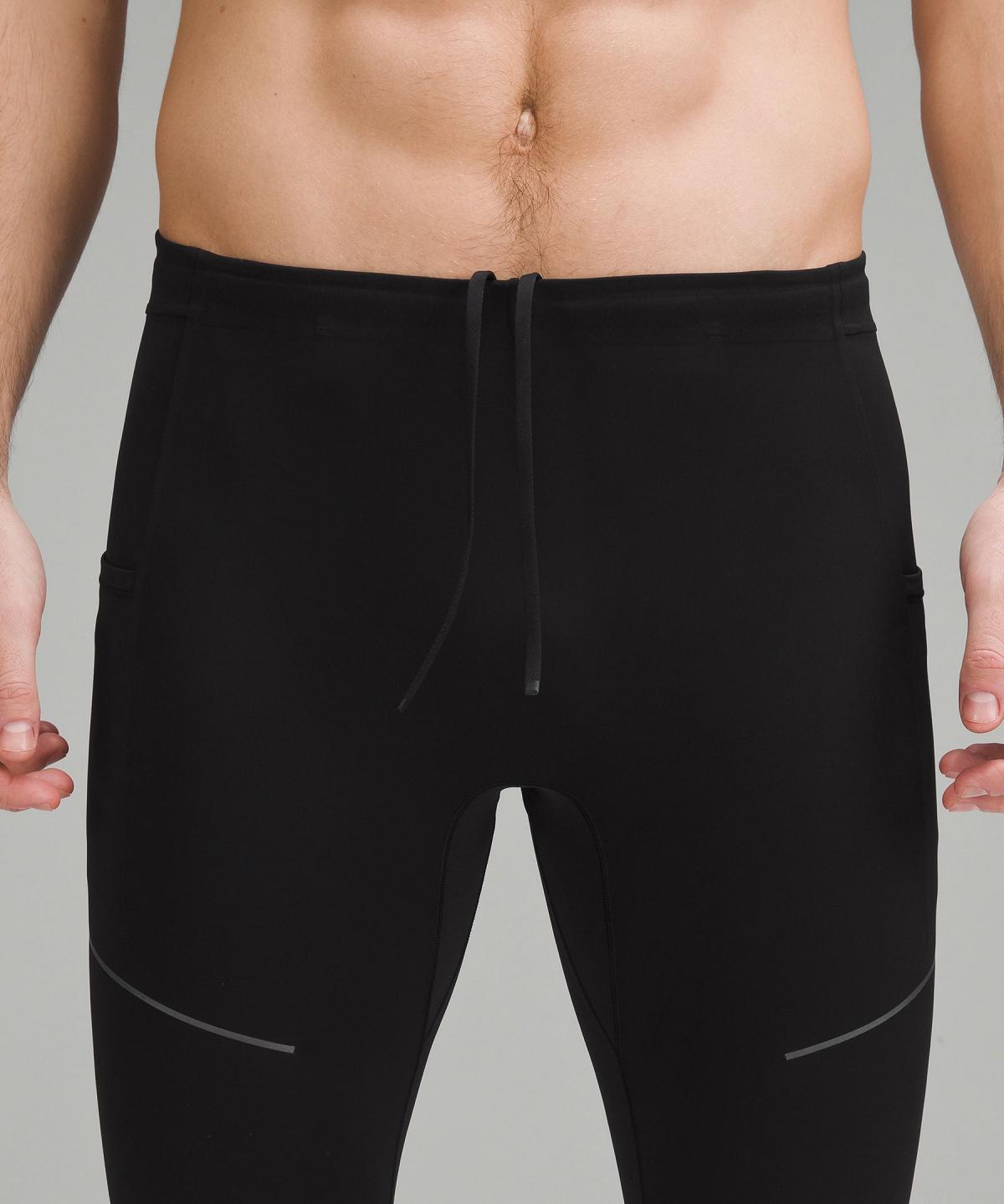 Black Men Lululemon Fast and Free Tight 28" Pants | AU_LuLu30154