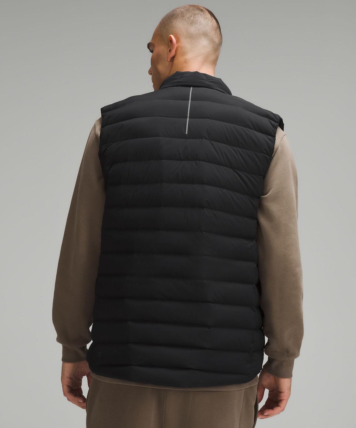 Black Men Lululemon Navigation Down Vest Coats & Jackets | AU_LuLu19717