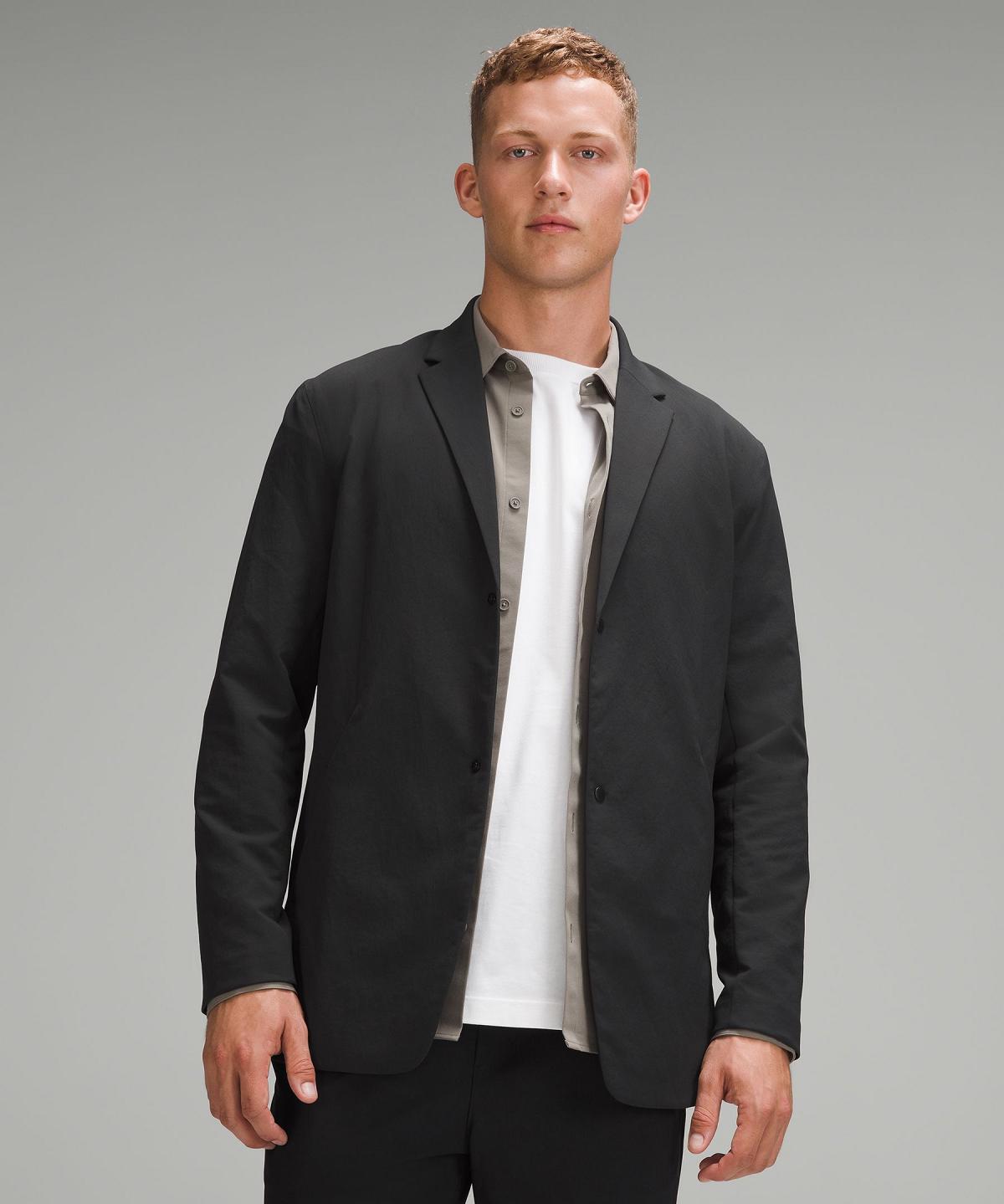 Black Men Lululemon New Venture Blazer Coats & Jackets | AU_LuLu77829