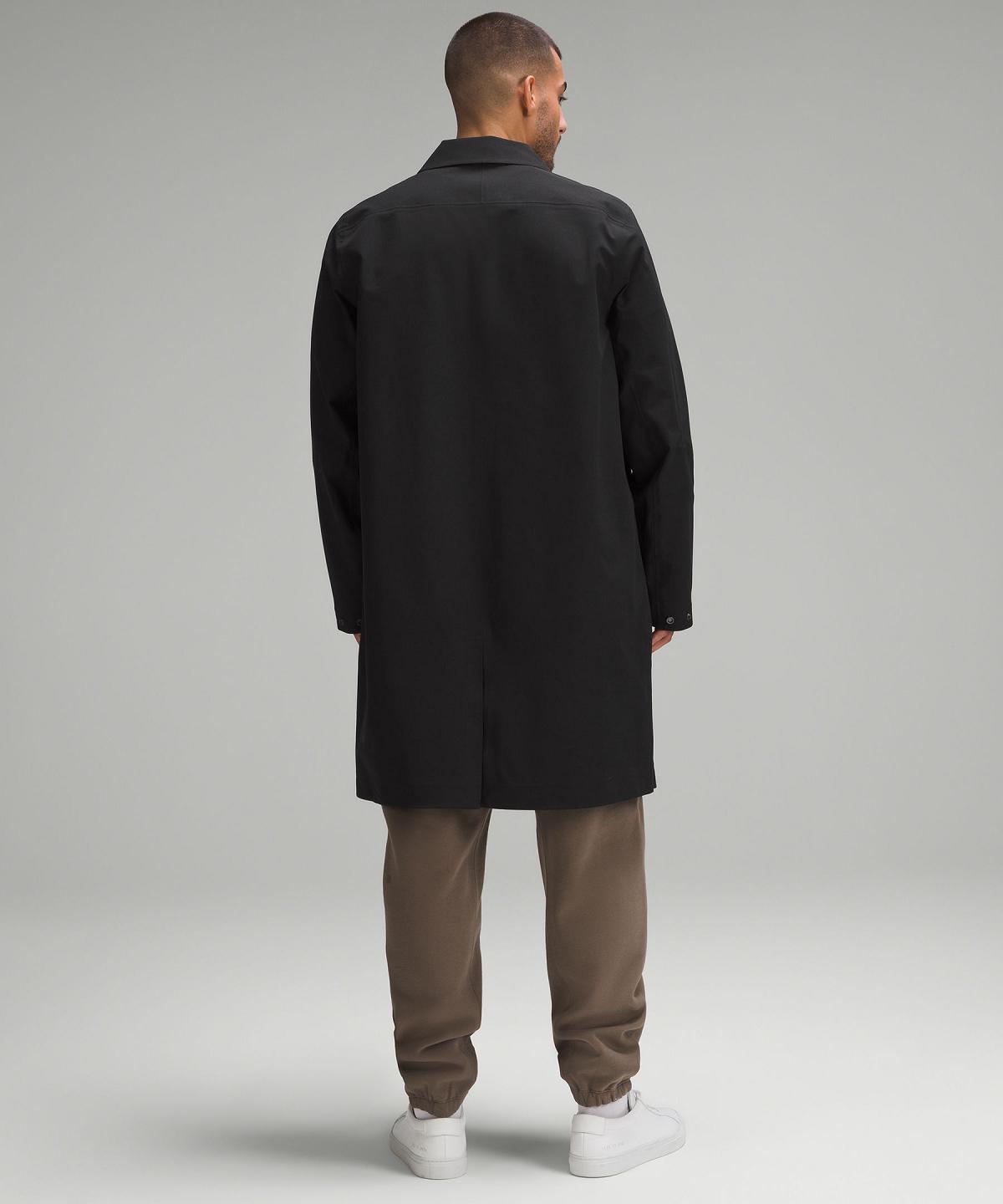 Black Men Lululemon New Venture Rain Coat Coats & Jackets | AU_LuLu33623