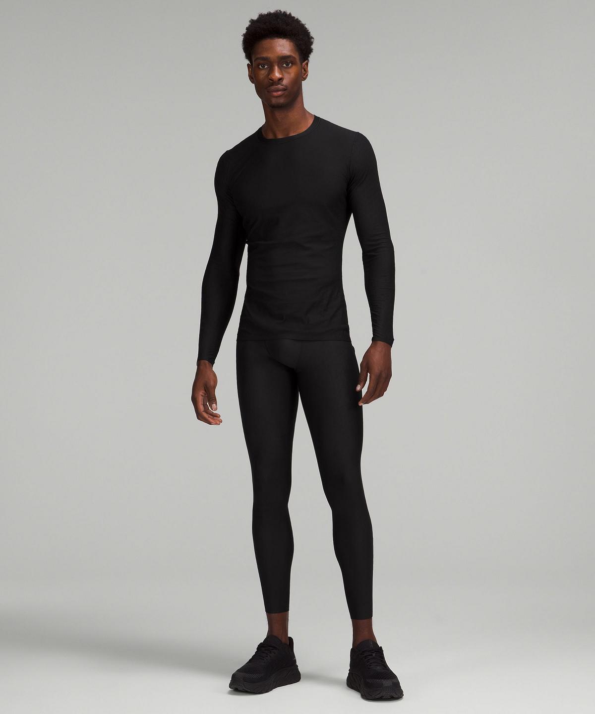 Black Men Lululemon SenseKnit Running High-Rise Tight 28" Pants | AU_LuLu99602