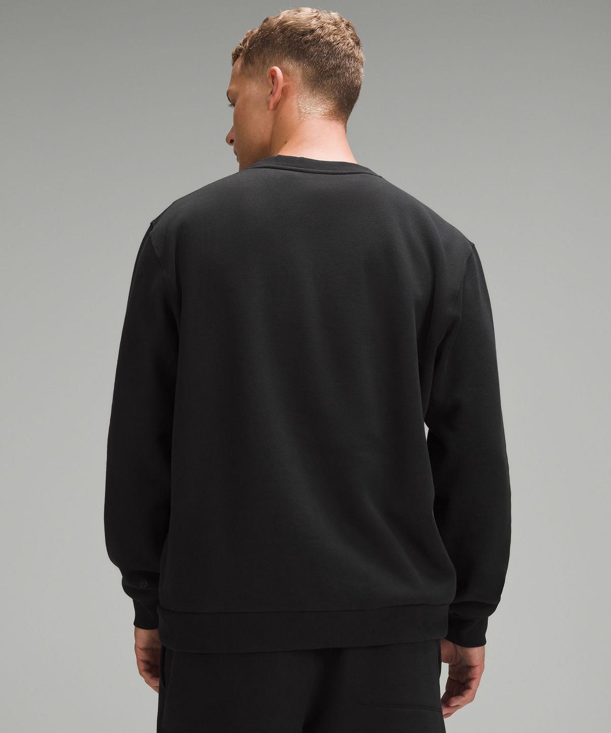 Black Men Lululemon Steady State Crew Hoodies & Sweatshirts | AU_LuLu35371