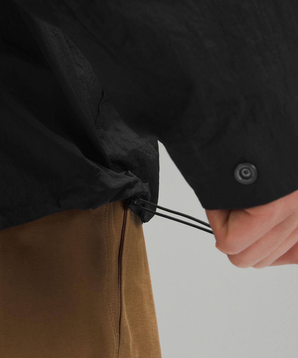 Black Men Lululemon Textured Full-Zip Hooded Coats & Jackets | AU_LuLu10100