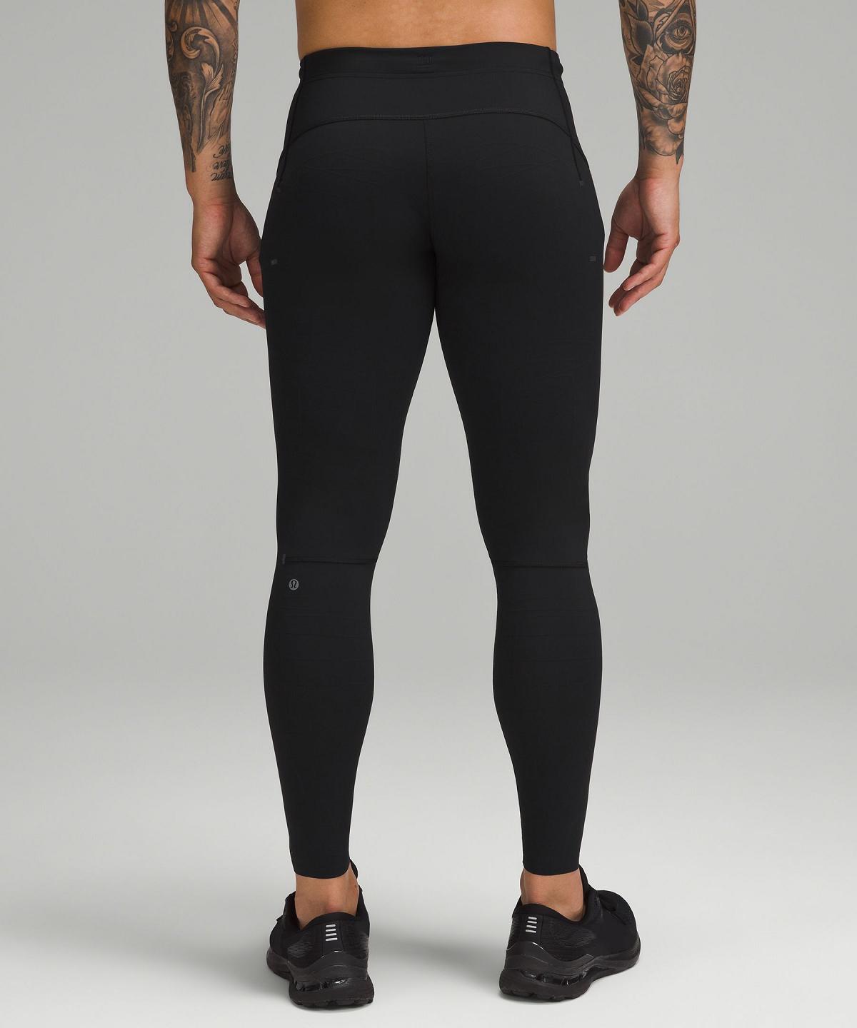 Black Men Lululemon Vital Drive Tight 28" Pants | AU_LuLu98033