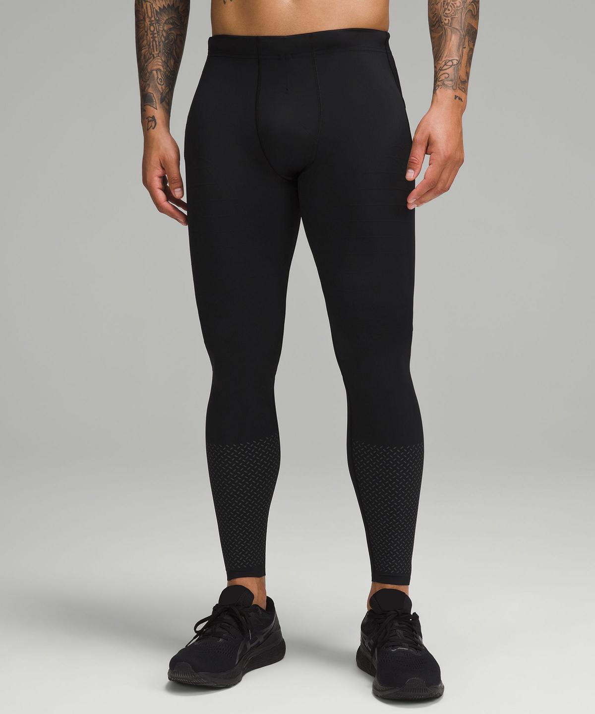 Black Men Lululemon Vital Drive Tight 28" Pants | AU_LuLu98033