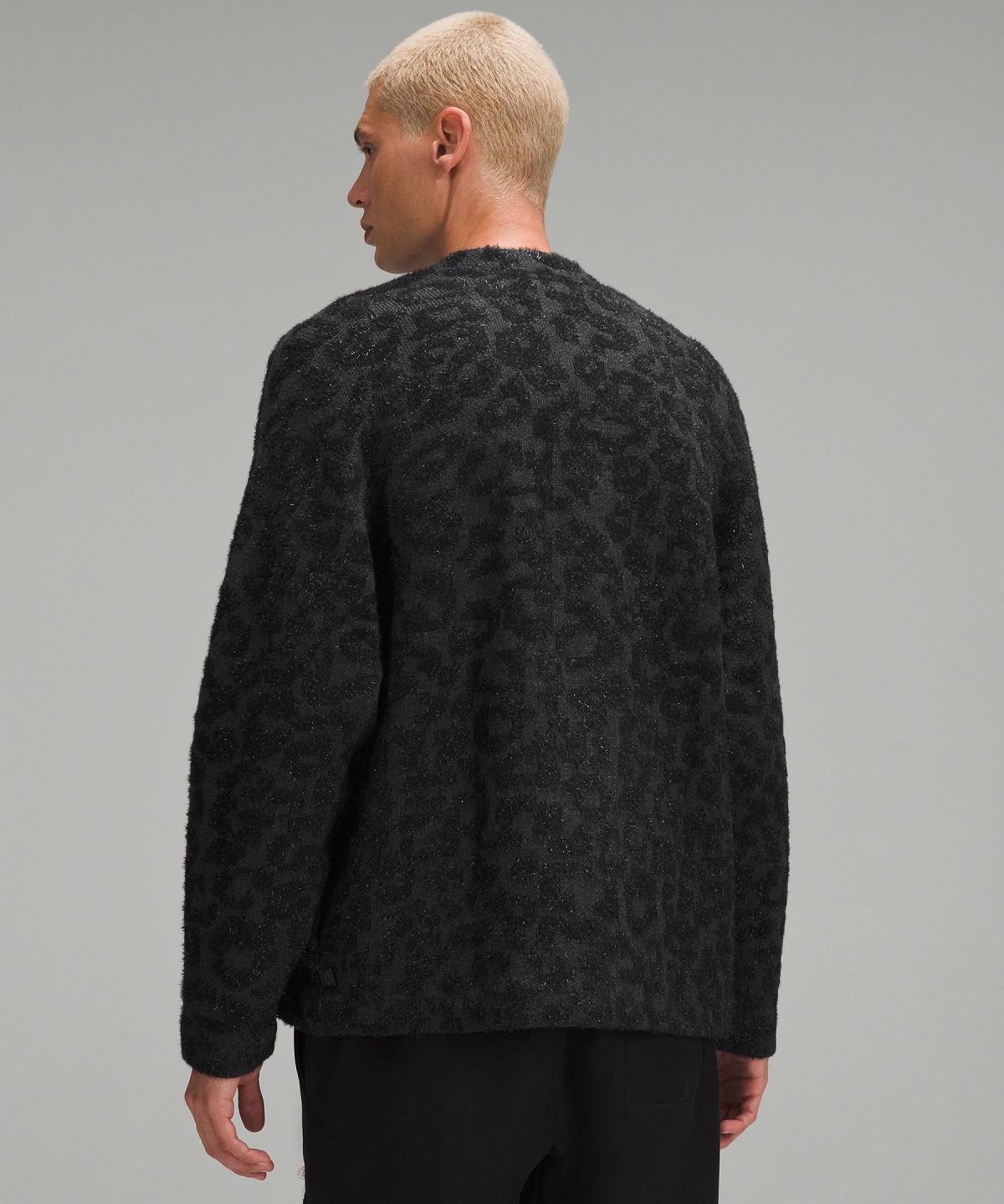 Black Men Lululemon Wool-Blend Jacquard Cardigan Sweaters | AU_LuLu85067