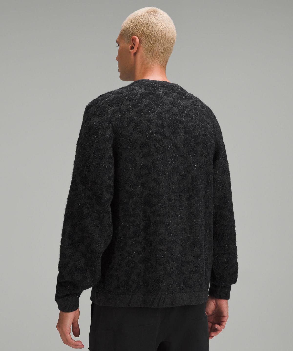 Black Men Lululemon Wool-Blend Jacquard Sweaters | AU_LuLu23095