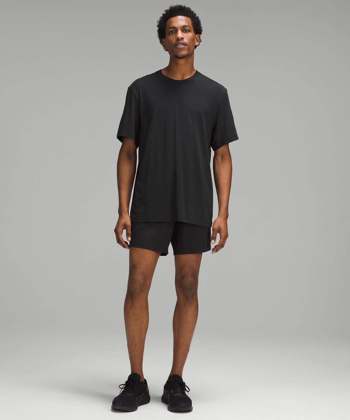 Black Men Lululemon Zeroed In Short-Sleeve Shirts | AU_LuLu22014