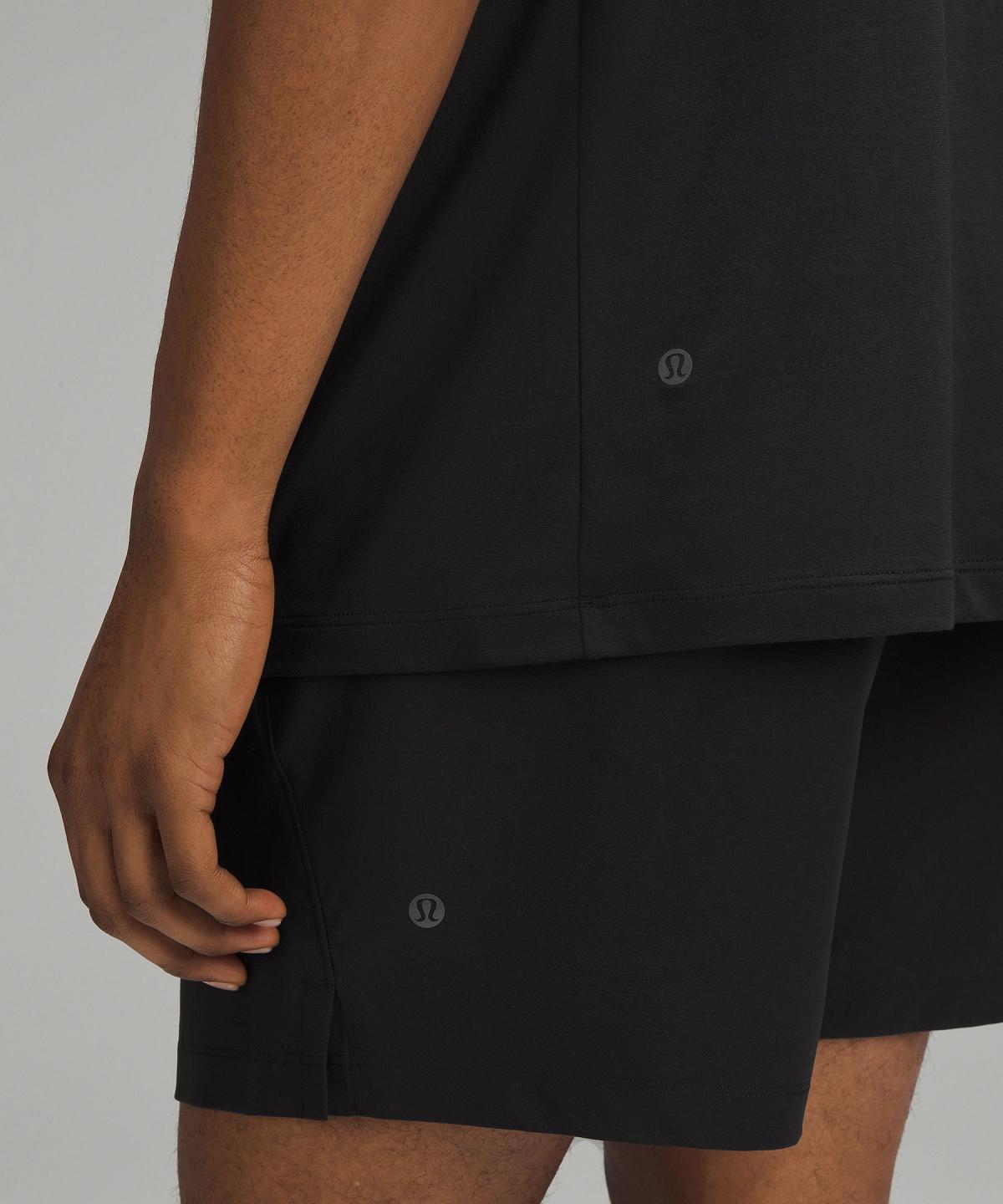 Black Men Lululemon Zeroed In Short-Sleeve Shirts | AU_LuLu22014