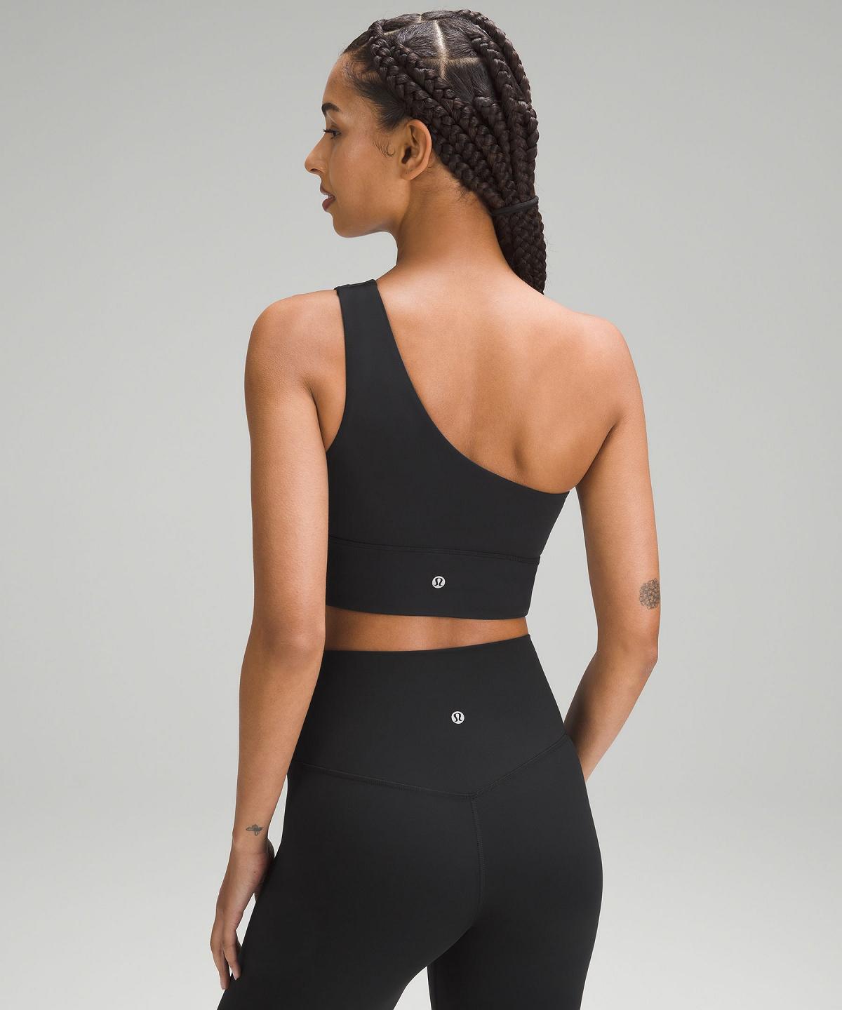 Black Women Lululemon Align™ Asymmetrical Sports Bra | AU_LuLu63877