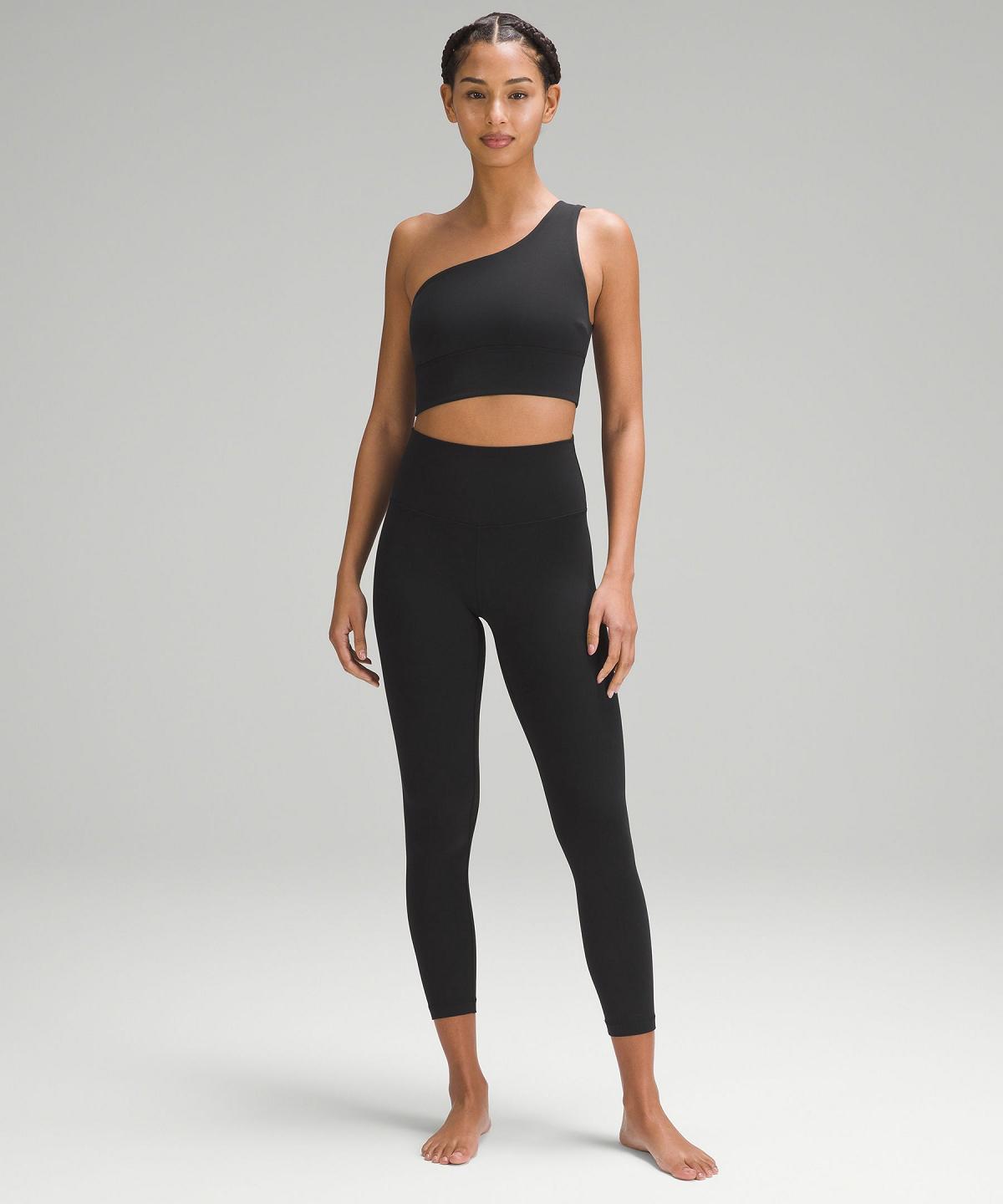 Black Women Lululemon Align™ Asymmetrical Sports Bra | AU_LuLu63877