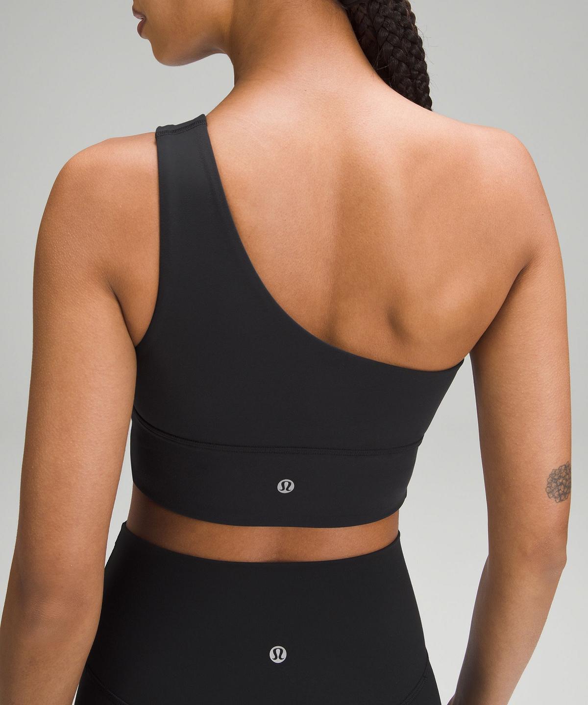 Black Women Lululemon Align™ Asymmetrical Sports Bra | AU_LuLu63877