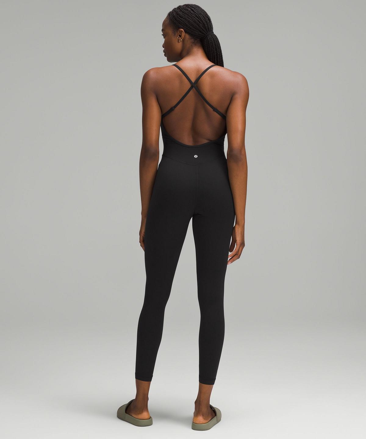 Black Women Lululemon Align™ Cross-Back 25" Bodysuit | AU_LuLu67163