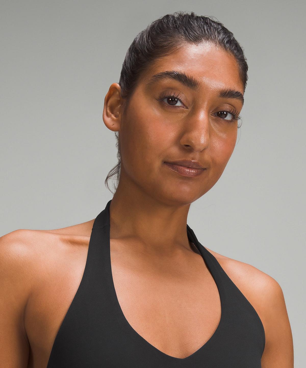 Black Women Lululemon Align™ Halter Bodysuit 25" Jumpsuit | AU_LuLu62611