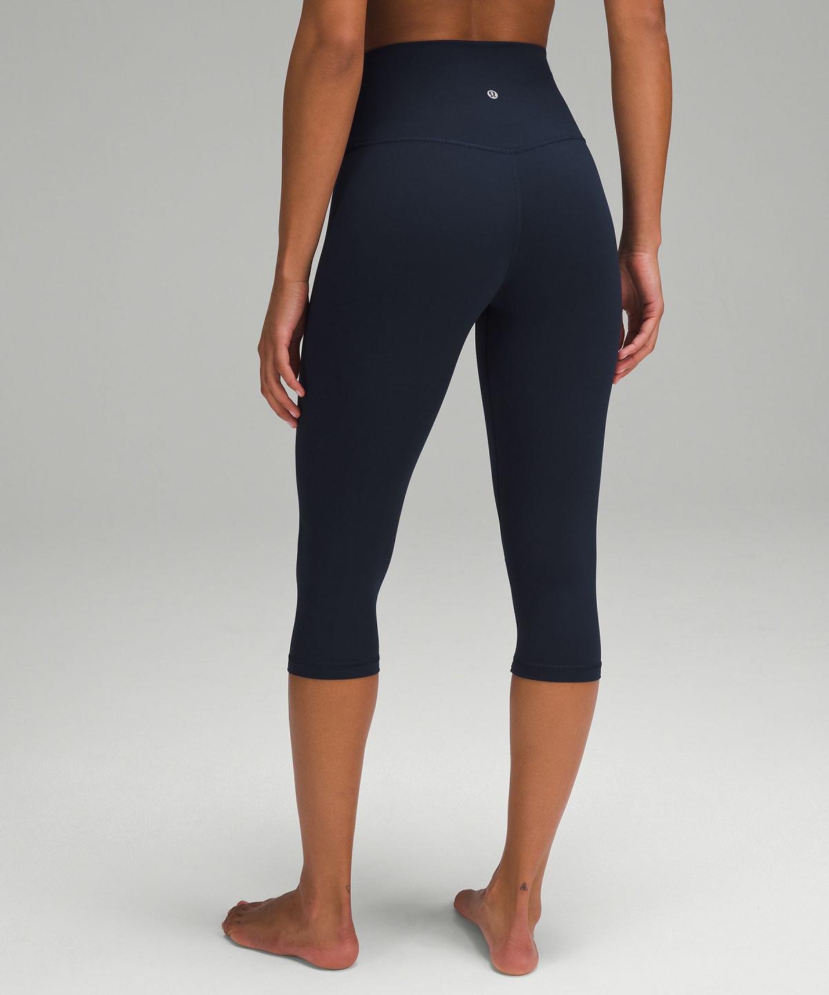 Black Women Lululemon Align™ High-Rise Crop 17" Leggings | AU_LuLu31892