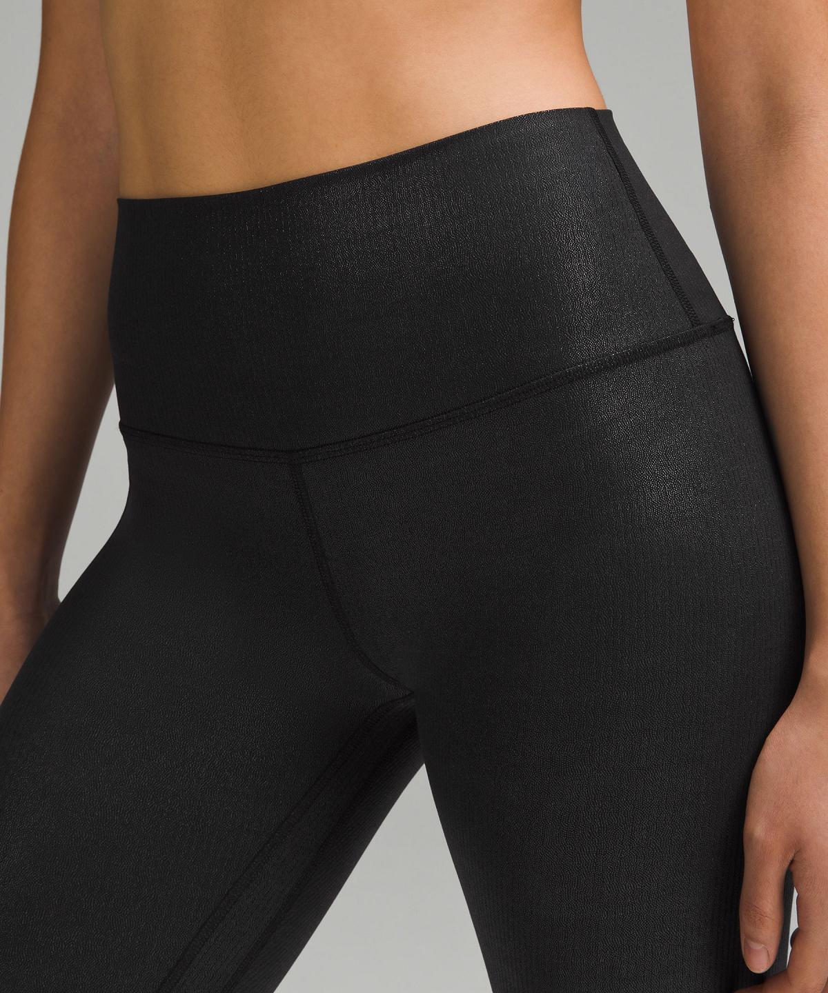 Black Women Lululemon Align™ High-Rise Ribbed Pant 28" Leggings | AU_LuLu50765