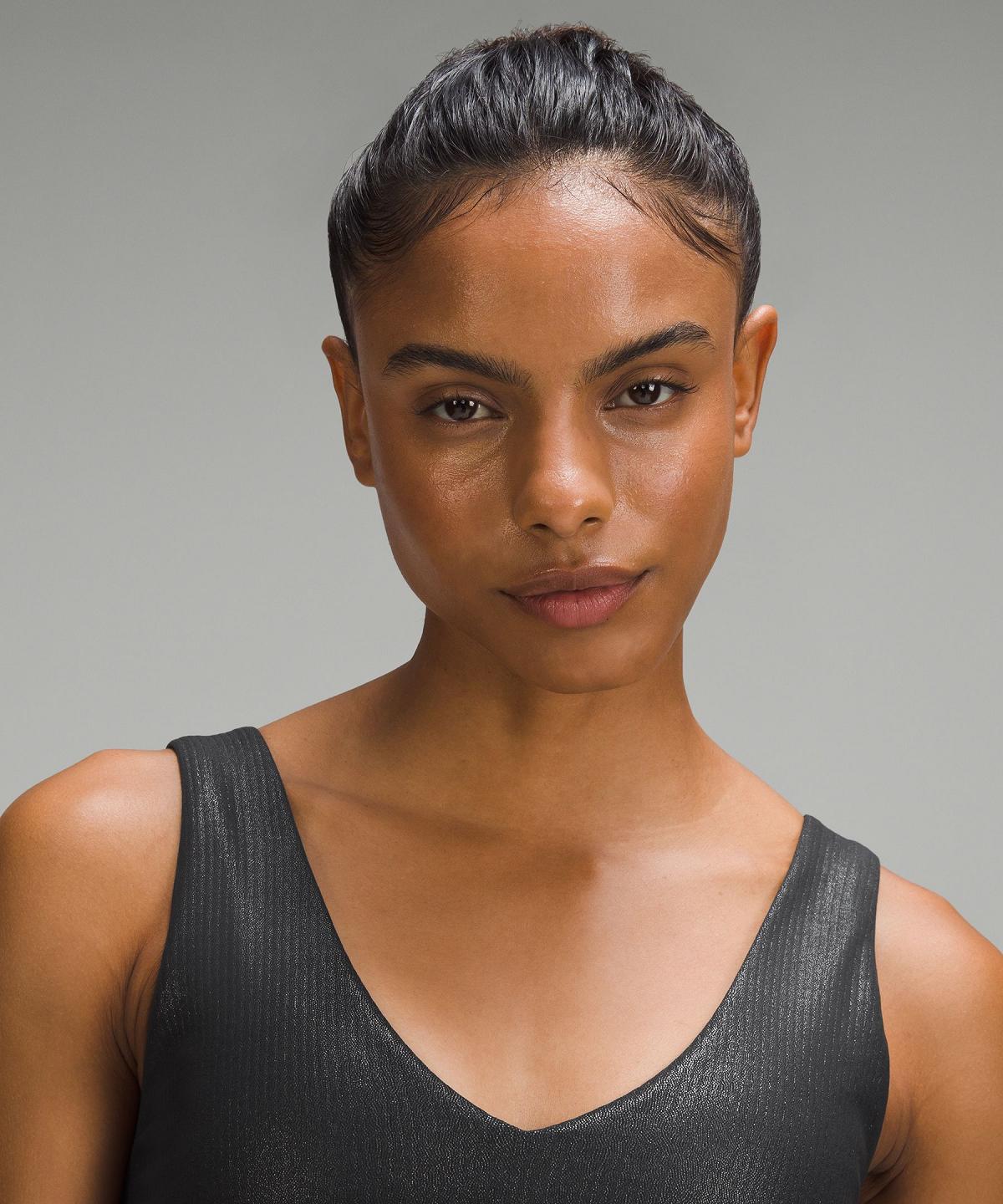 Black Women Lululemon Align™ Ribbed V-Neck Sports Bra | AU_LuLu38162